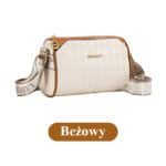 👜 Modna damska torebka na ramię w romby - obrazek 2